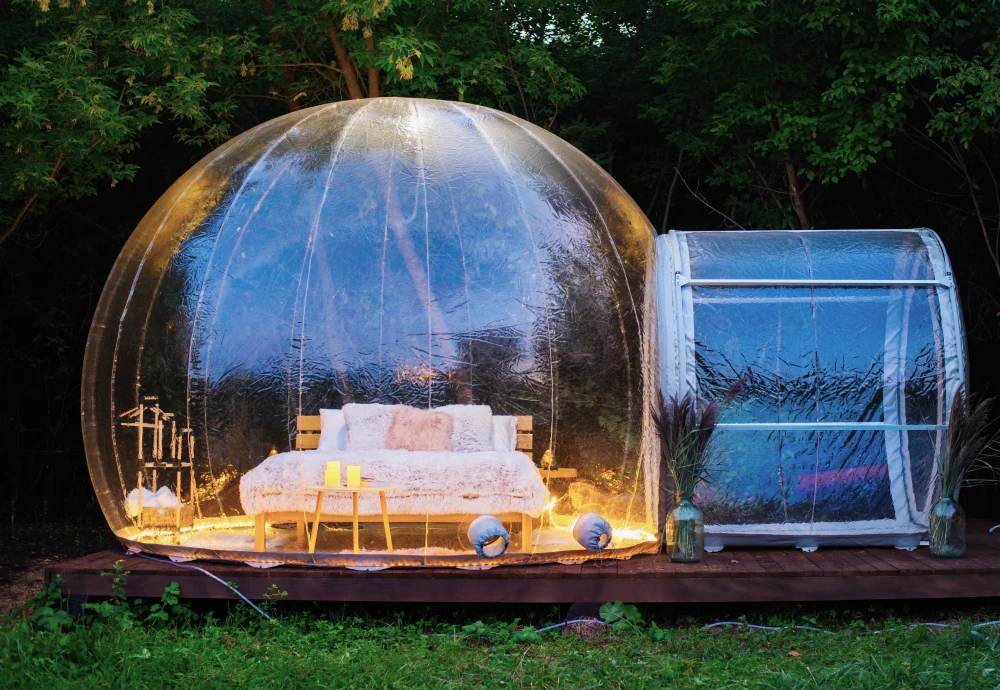 transparent bubble tent